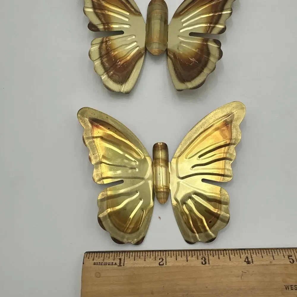 3- Home Interior Metal Butterfly Vintage Wall Hanging MCM